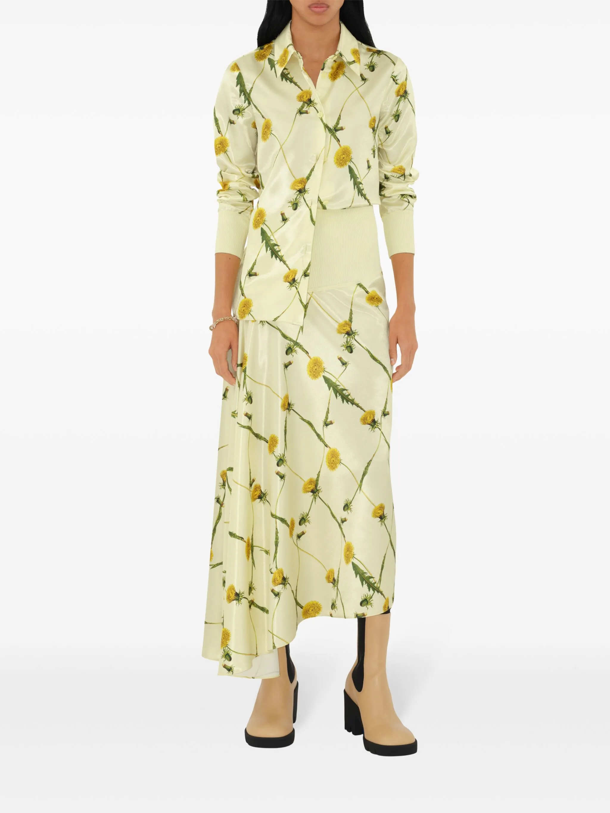 Юбка Dandelion Burberry, женская, сухая чистка, желтый — фото 2
