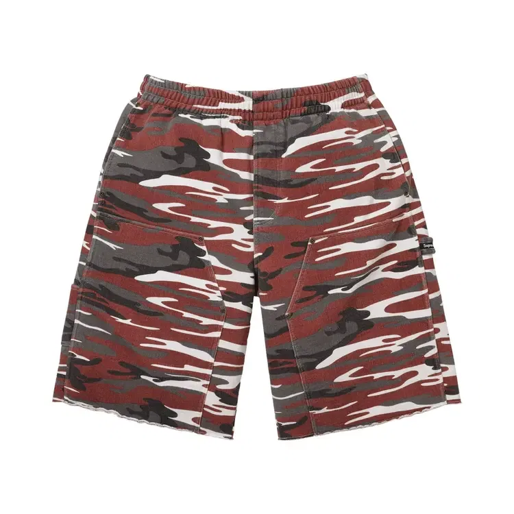 Спортивные шорты Supreme Double Knee Painter Sweatshort, красный