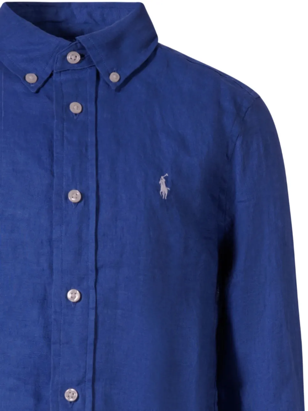 Рубашка на пуговицах Polo Ralph Lauren Kids, синий — фото 3