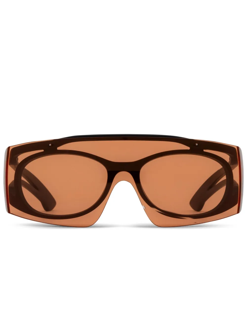 

Солнцезащитные очки с логотипом Alexander McQueen Eyewear, черный