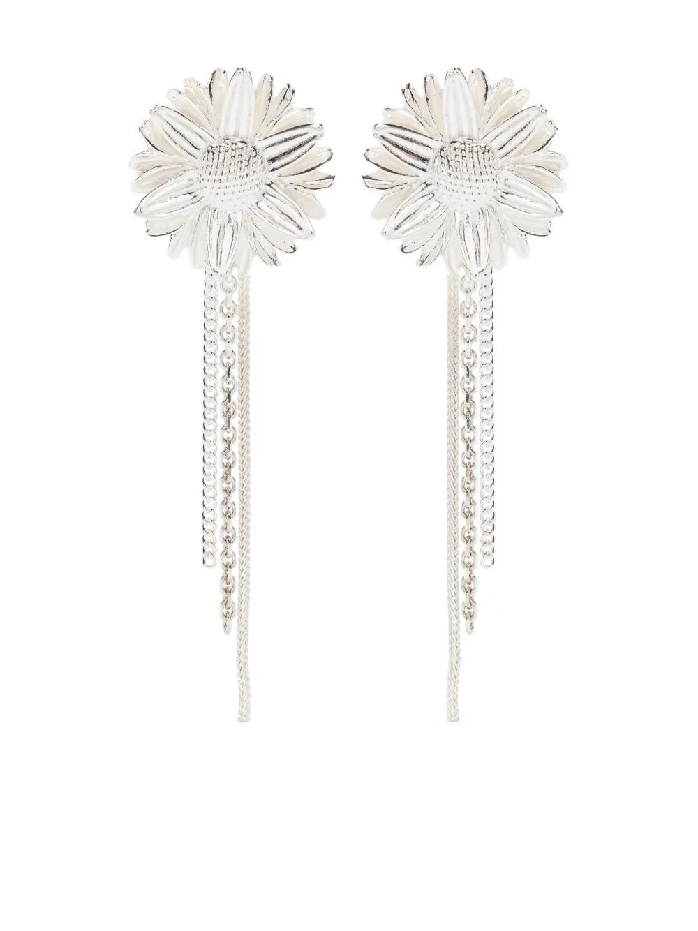 

Серьги-капли с мотивом маргаритки Wouters & Hendrix, серебряный