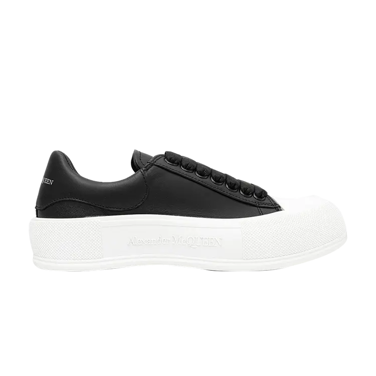 Кроссовки Alexander McQueen Wmns Deck Lace-Up Plimsoll, черный