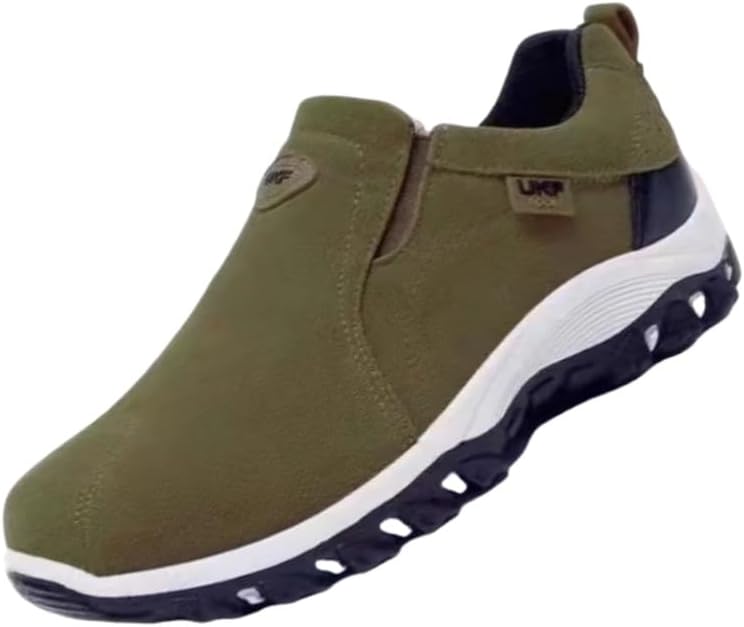 

Мужские большие кроссовки для активного отдыха - противоскользящие и прочные, удобные и дышащие, для повседневной носки Clolinde, зеленый