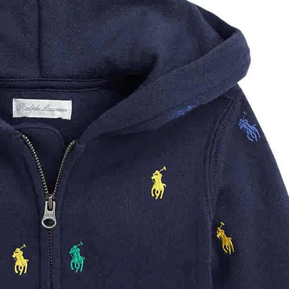 Толстовка FW24 Темно-синяя Детская Polo Ralph Lauren — фото 4