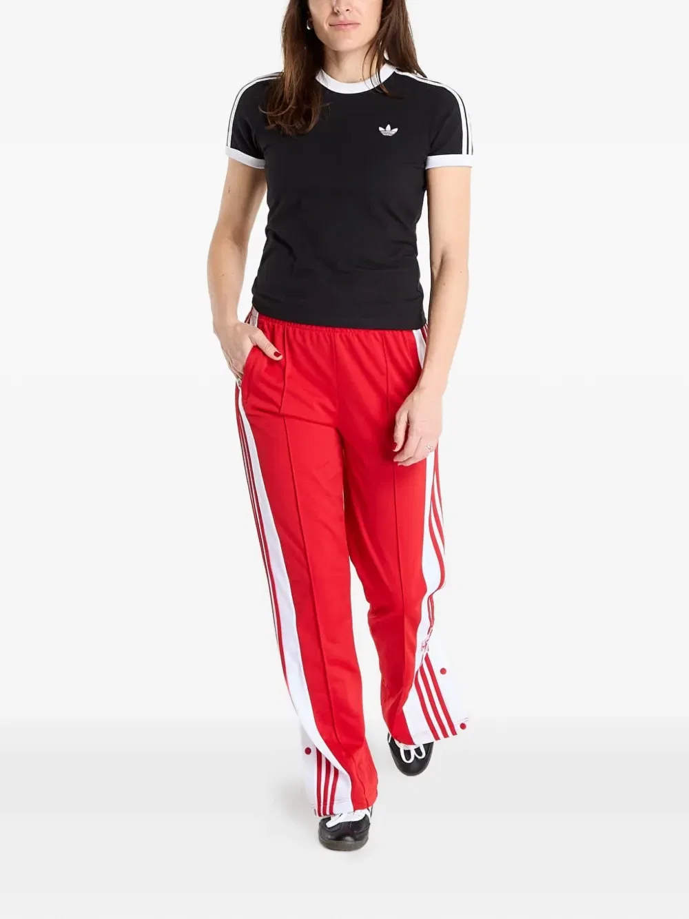 Спортивные штаны Adibreak Adidas, красный — фото 2