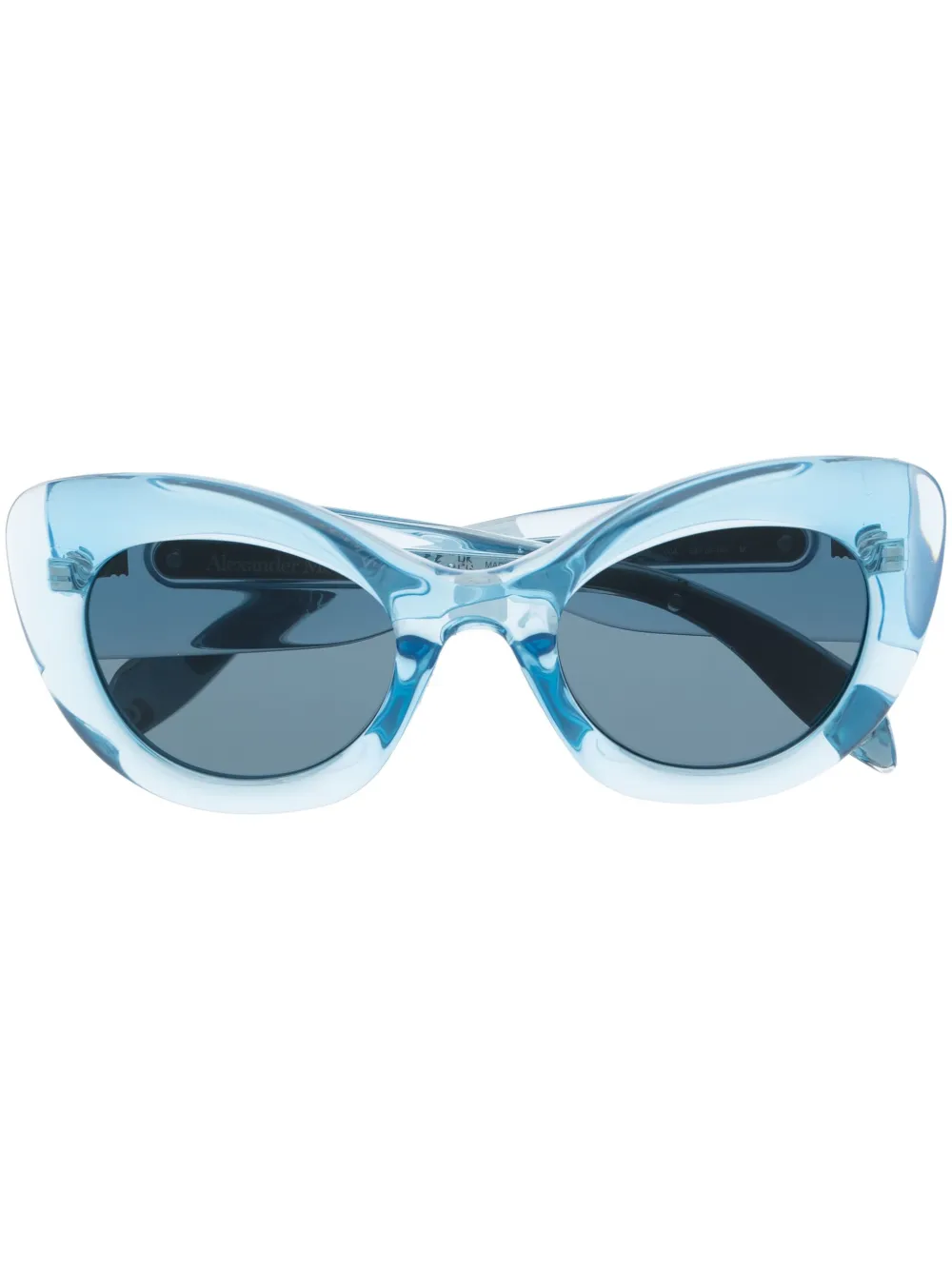 

Солнцезащитные очки с затемненными линзами Alexander McQueen Eyewear, синий