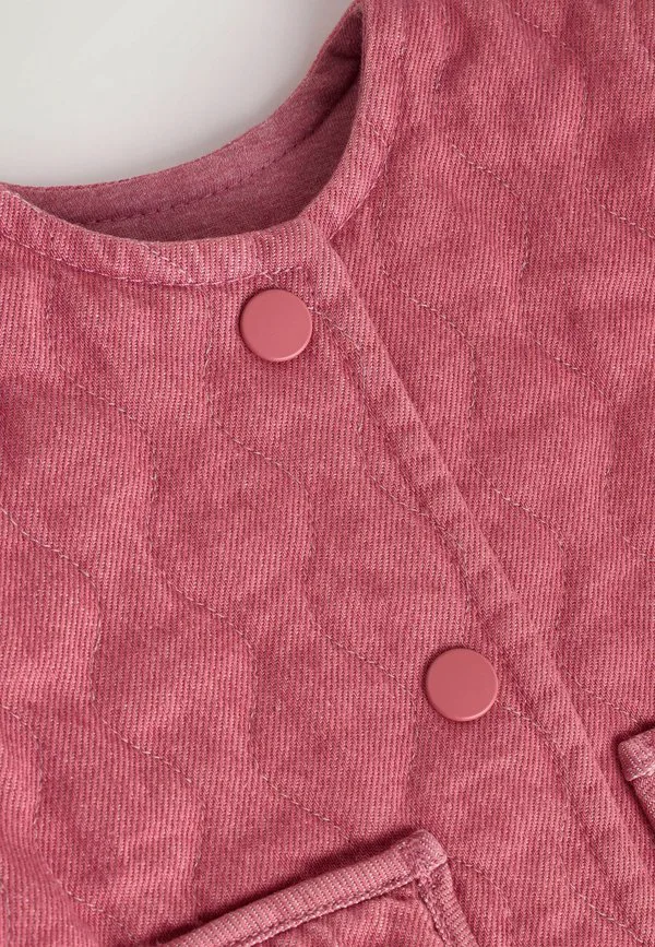 Стеганая джинсовая куртка стандартного кроя Next, Pink — фото 2