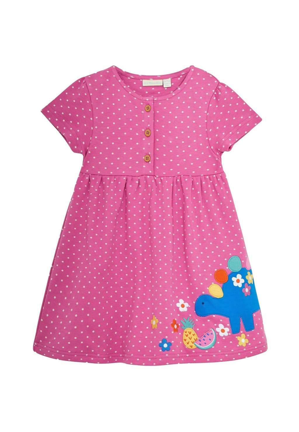 

Легкое платье BUNNY APPLIQUE BUTTON FRONT REGULAR FIT JoJo Maman Bébé, розовый