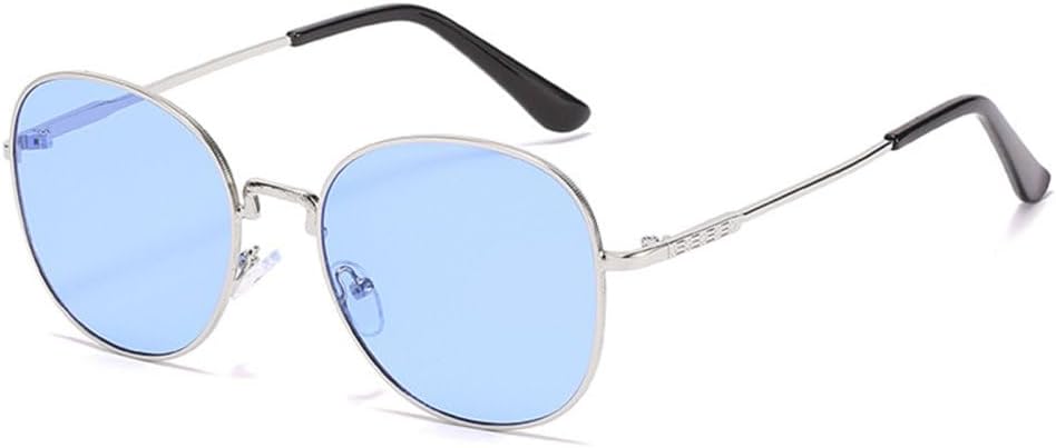 

Черные и розовые круглые солнцезащитные очки для женщин в стиле ретро, ​​летние аксессуары для мужчин, солнцезащитные очки UV400 с металлической оправой для вождения MTZJH, C4