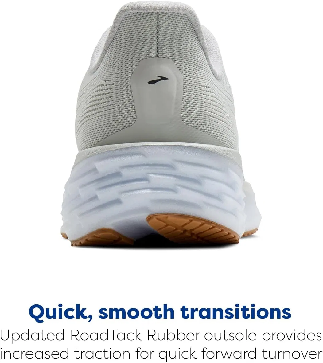 Мужские беговые кроссовки Brooks Launch 12 нейтрального цвета, Oyster White Phantom — фото 3