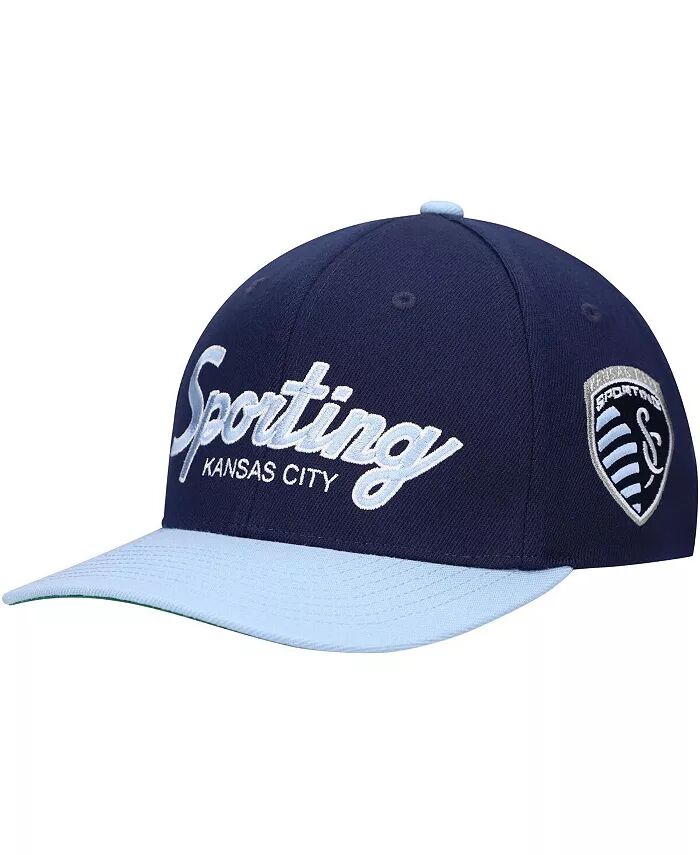 

Мужская темно-синяя эластичная кепка Sporting Kansas City Team Script 2.0 Mitchell & Ness, синий