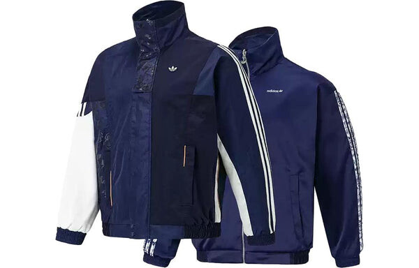 Куртка adidas originals Series Reversible Sports Jacket Couple Style Blue, синий — фото 2