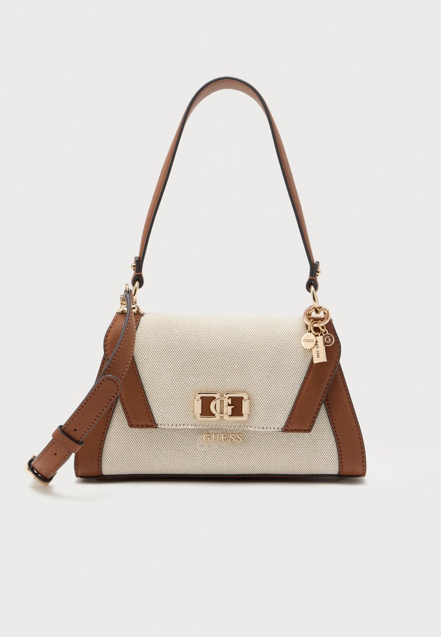 

Сумка Guess KARNILLA FLAP SHOULDER BAG, Natural/Cognac/Beige