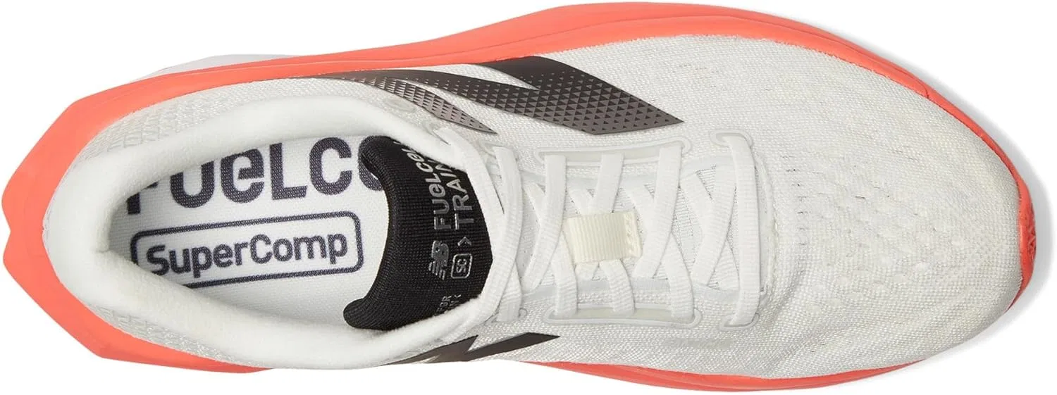 Мужские беговые кроссовки New Balance FuelCell Supercomp Trainer V3, Urgent Red Sea Salt Black — фото 2