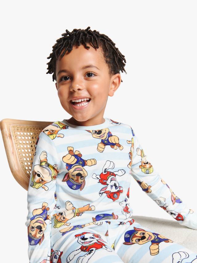 Детский хлопковый комплект пижамы Paw Patrol Divine Fleece Brand Threads, Blue/Multi — фото 3