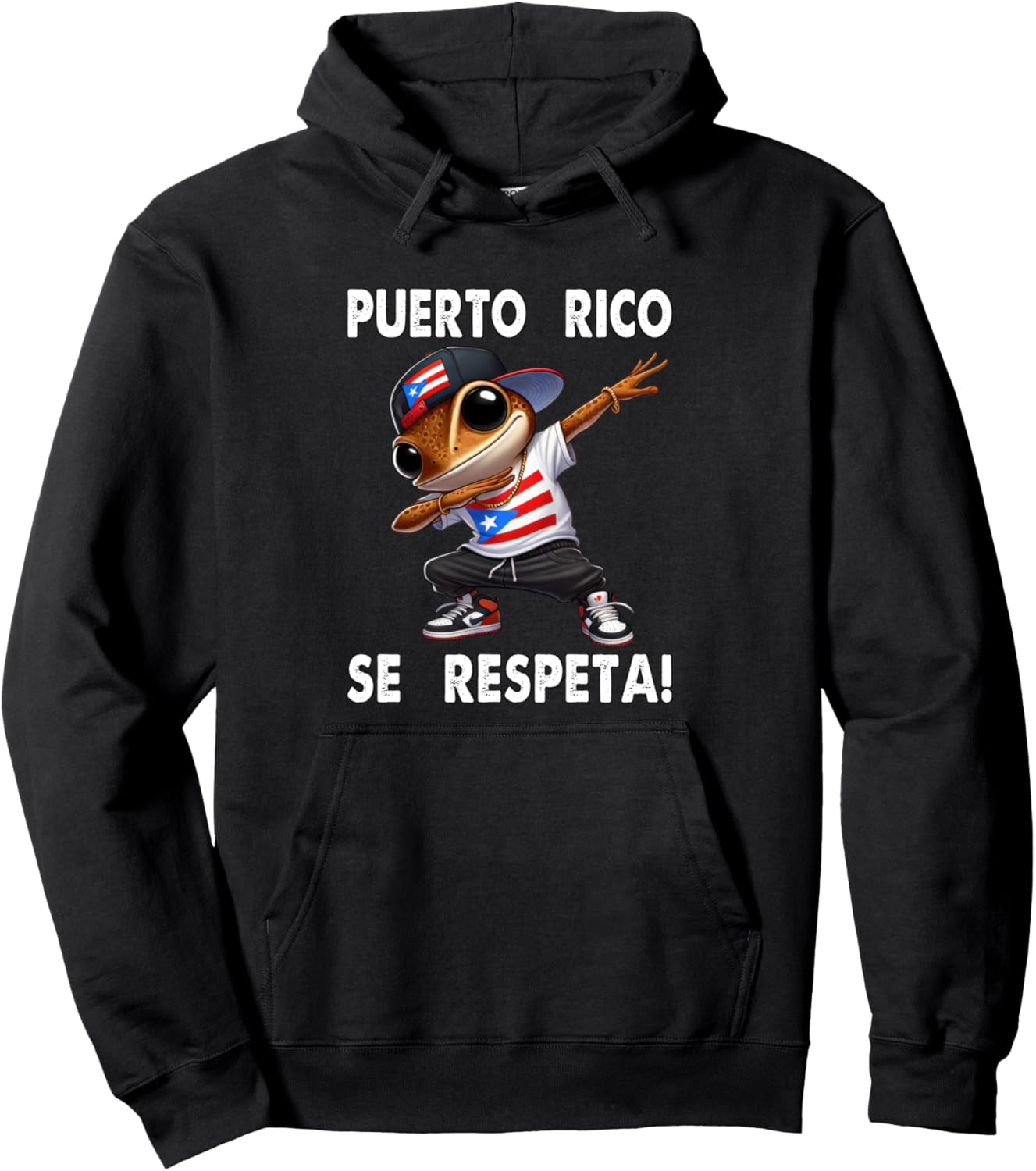 

Пуэрто-Рико SE Lespeta Koki Dab Bolichua Флаг Протест Толстовка Puerto Rico Se Respeta Collection, More Here, черный