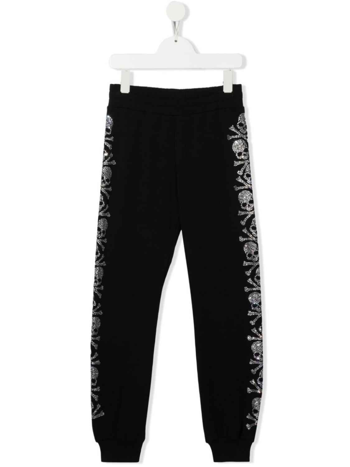 

Philipp Plein Junior спортивные брюки с декором Skull, черный