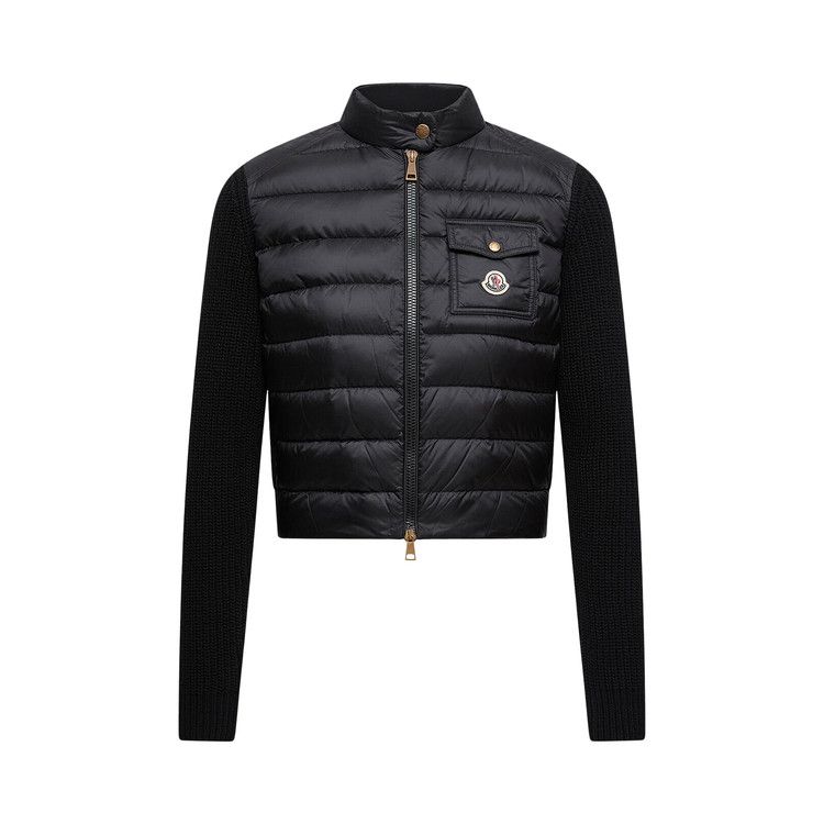 

Кардиган Moncler Padded Wool Zip-Up Cardigan, Black