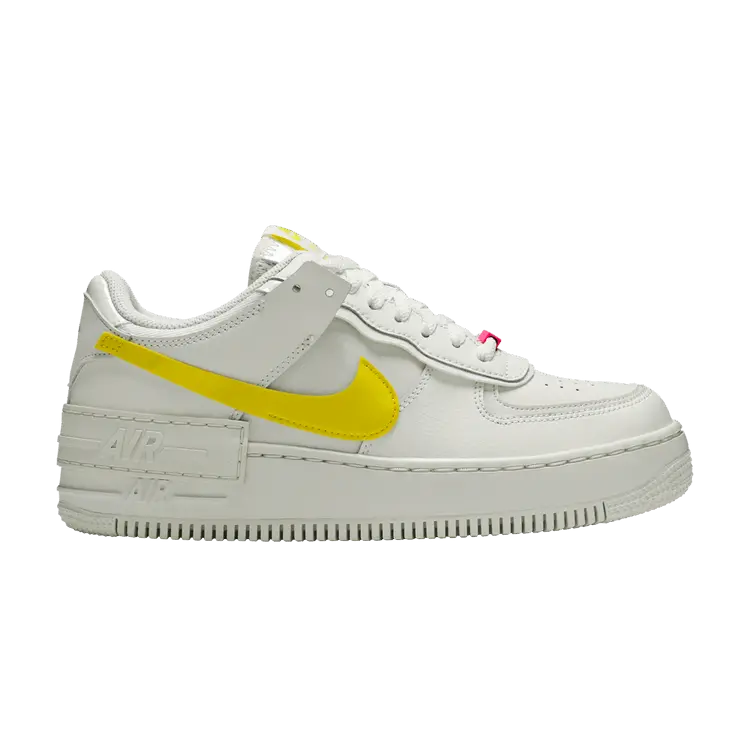 Кроссовки Nike Wmns Air Force 1 Shadow 'Sail Opti Yellow', белый