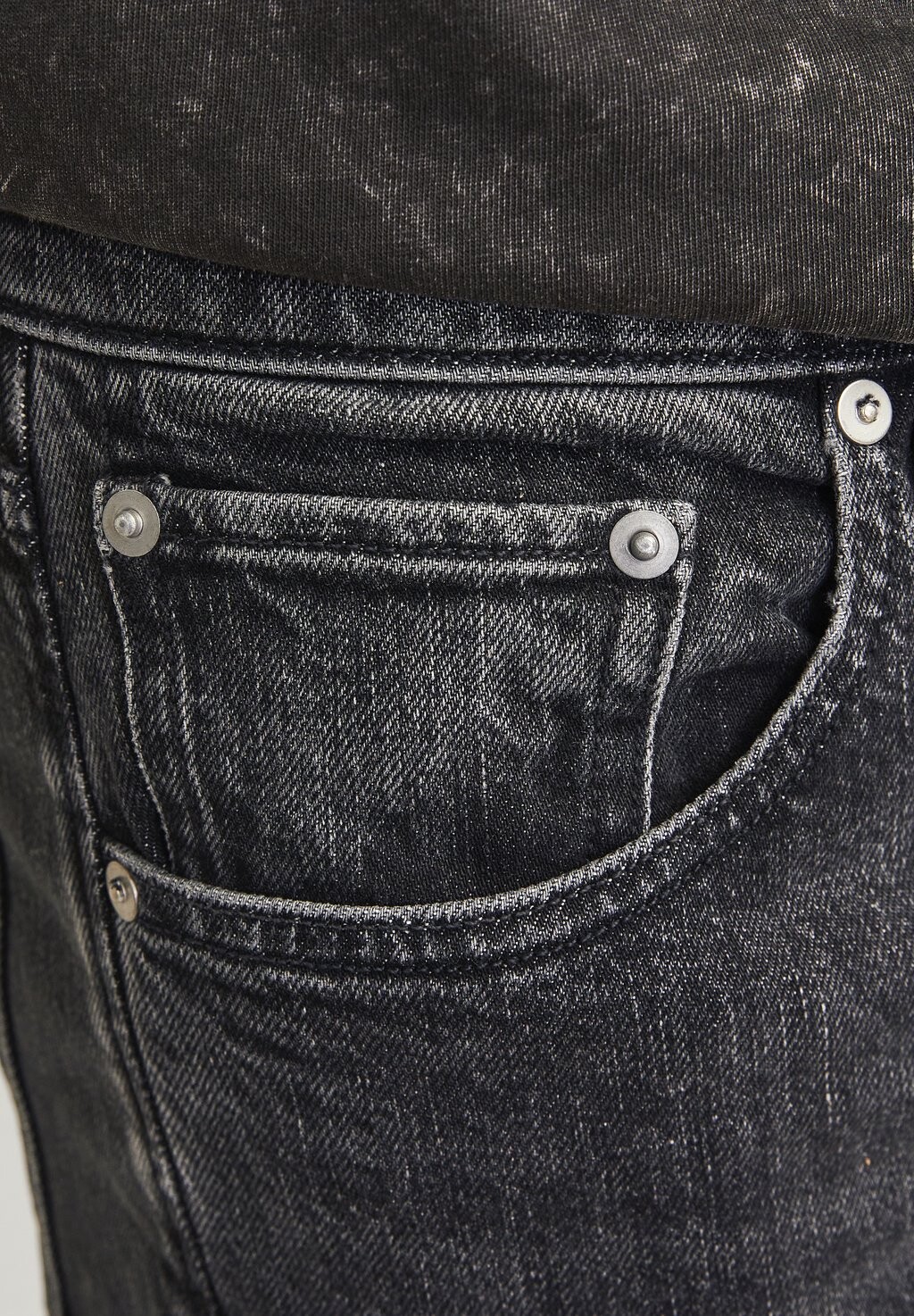 

Джинсы прямого кроя ICHRIS CLASSIC Jack & Jones, черный деним