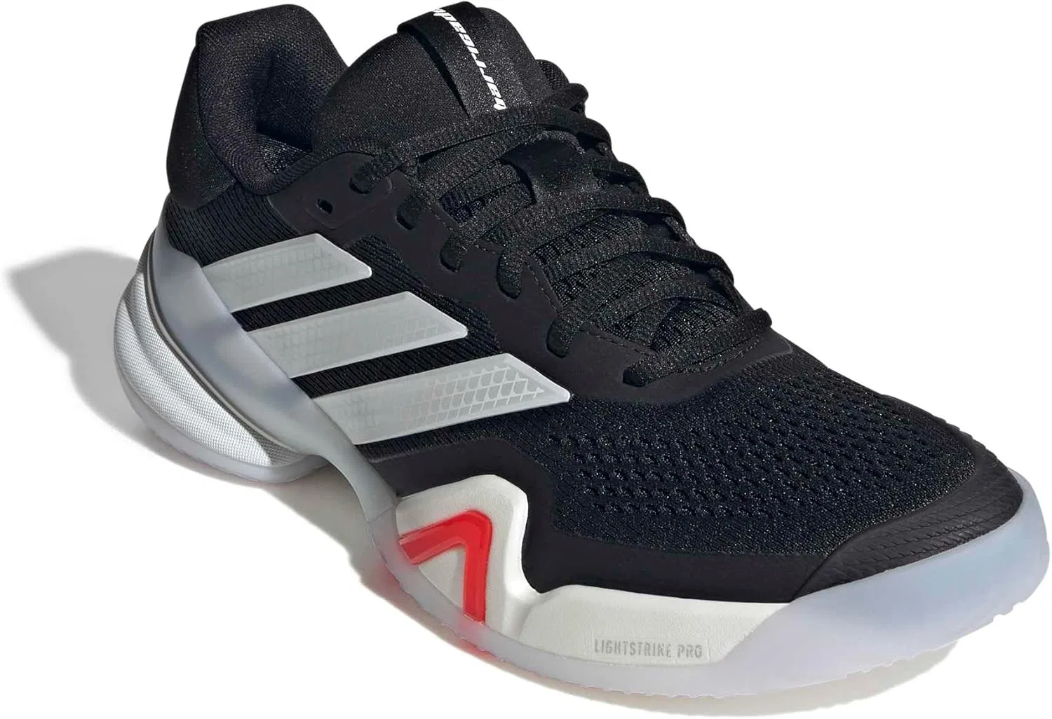 Кроссовки теннисные adidas Barricade 14, Black/Zero Metallic/Lucid Red — фото 4