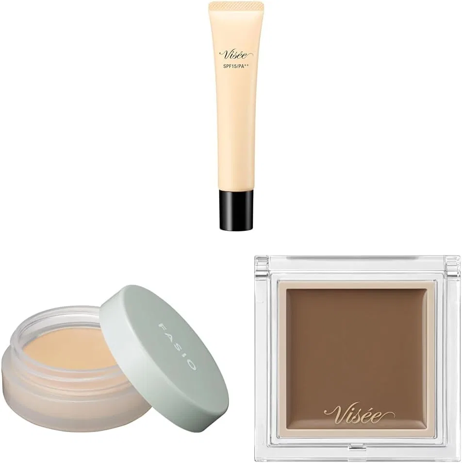 Тональное средство Visee Sheer Beige 30 г + консилер + крем для контурирования