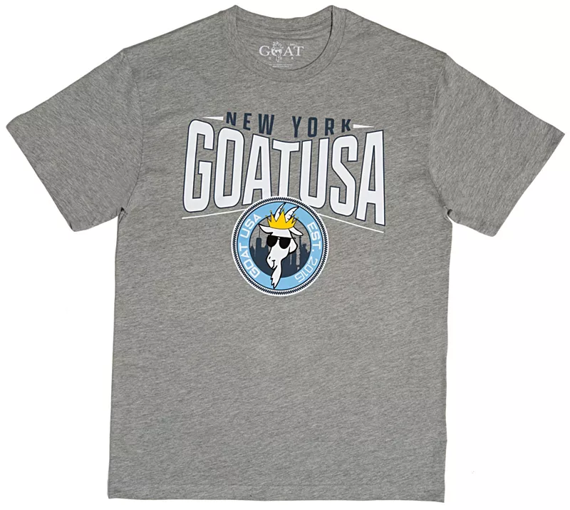 

Футболка с нашивкой GOAT USA New York, серый