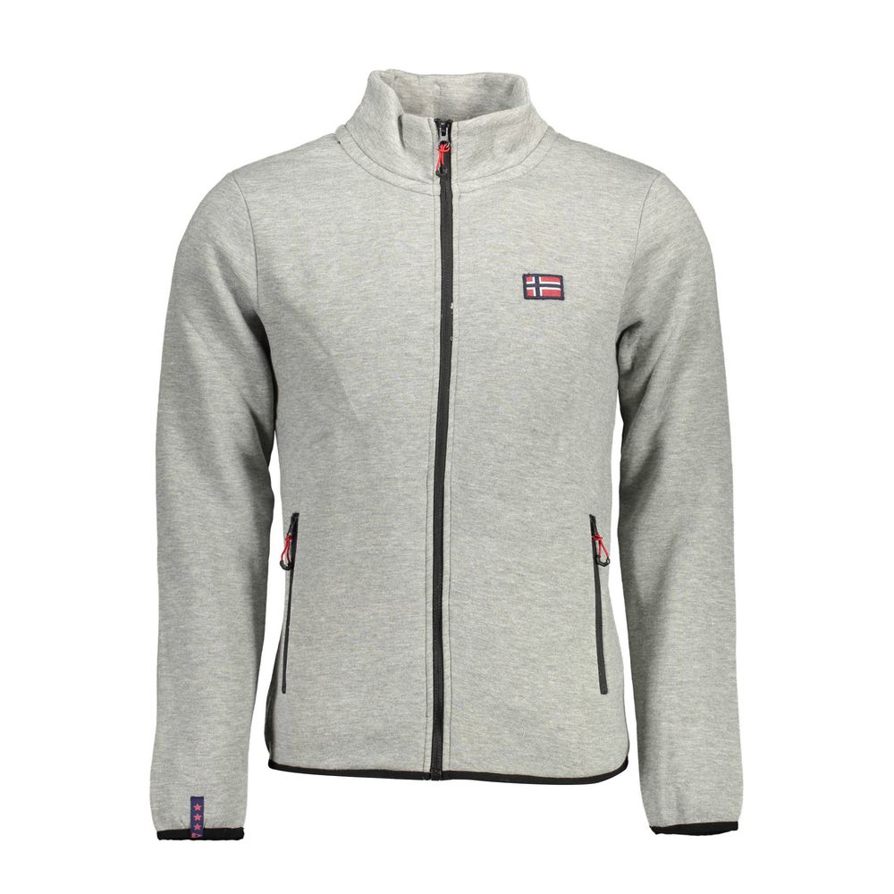 

Серый хлопковый свитер Geographical Norway