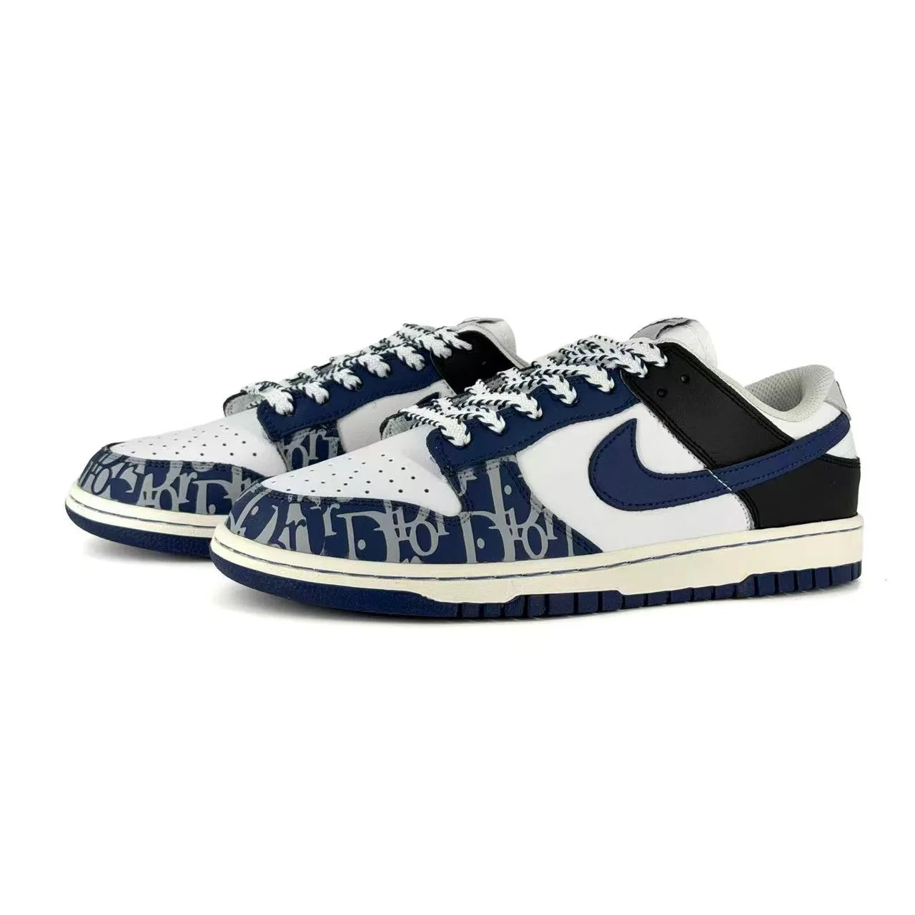 Кроссовки скейтбордические Nike White Blue — фото 4