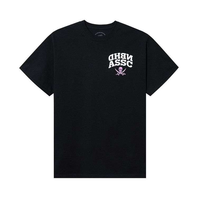 

Футболка Anti Social Social Club x Neighborhood Reverse Pink Logo Tee, Black