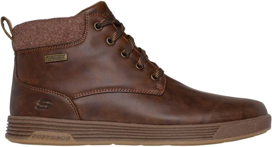 Туфли Skechers Garner Newick 210803 Men's Shoes, Brown — фото 2