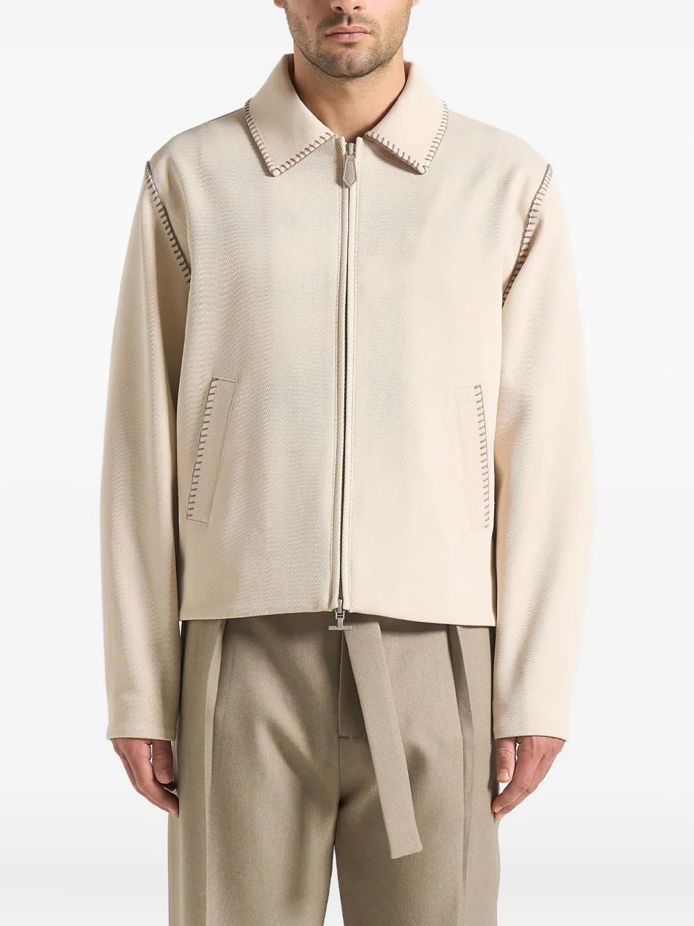 

Куртка из твила Alex whistitch Manière De Voir, нейтральный