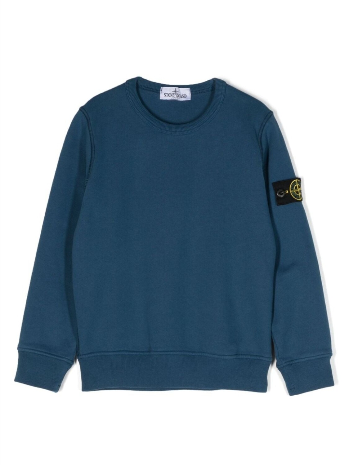 

Stone Island Junior толстовка с нашивкой Compass, синий