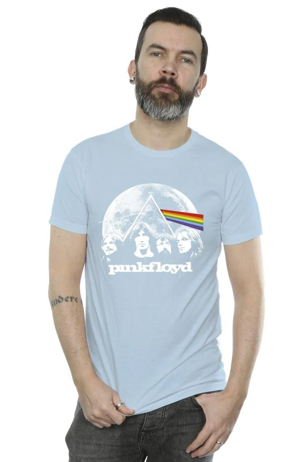 

Синяя футболка с лунной призмой Pink Floyd, синий