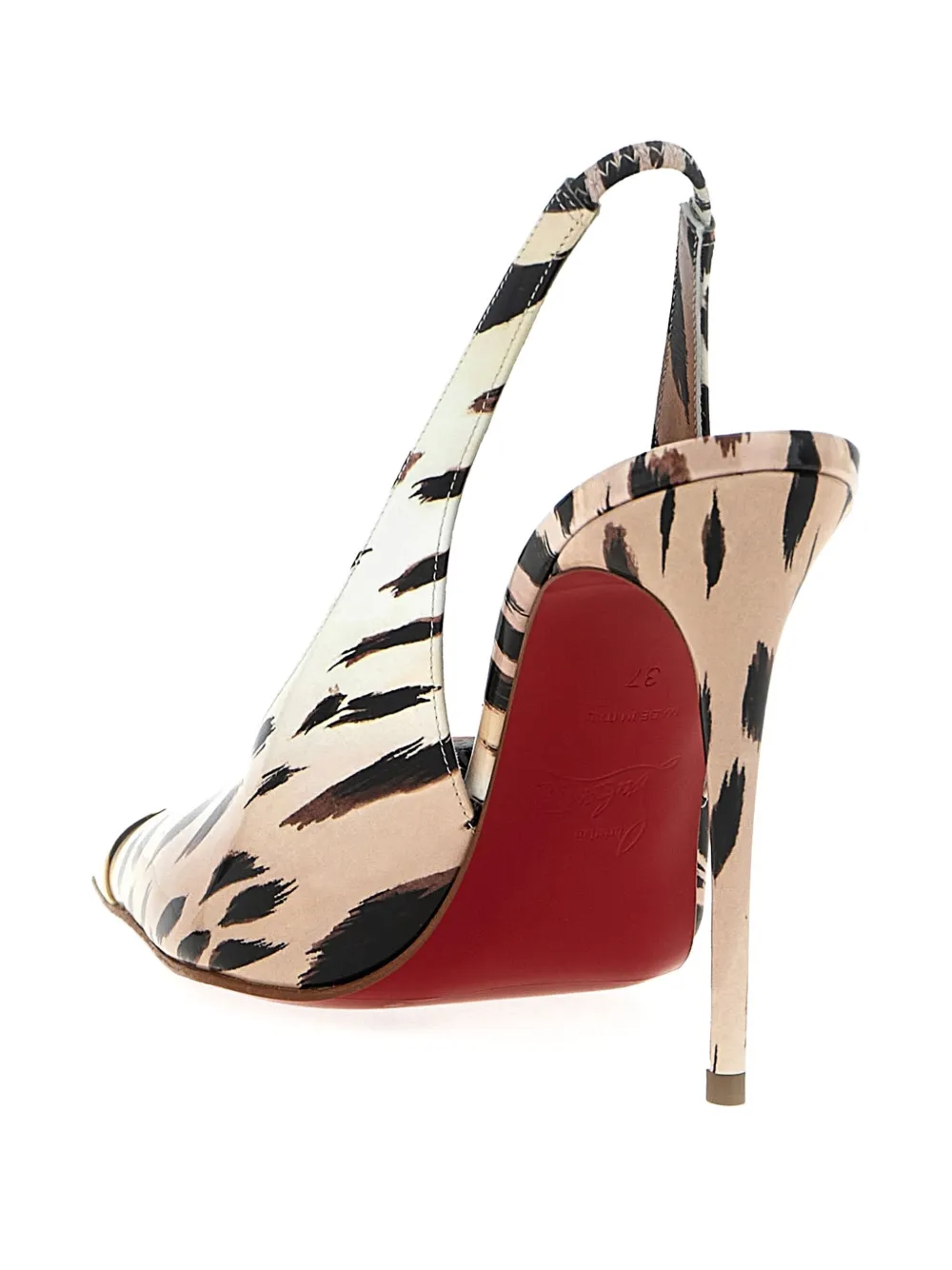 Туфли Katissima с леопардовым принтом 100 мм Christian Louboutin, нейтральный — фото 4
