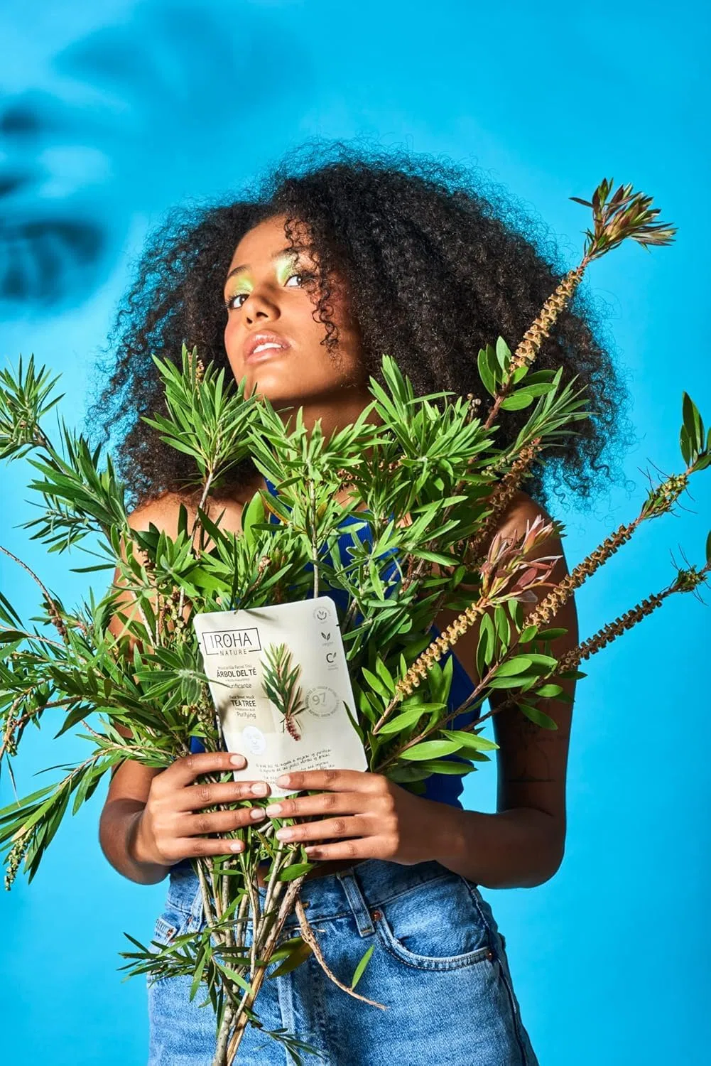 Маска для лица Iroha Nature — Очищающая с маслом чайного дерева и гиалуроновой кислотой , Generic — фото 4