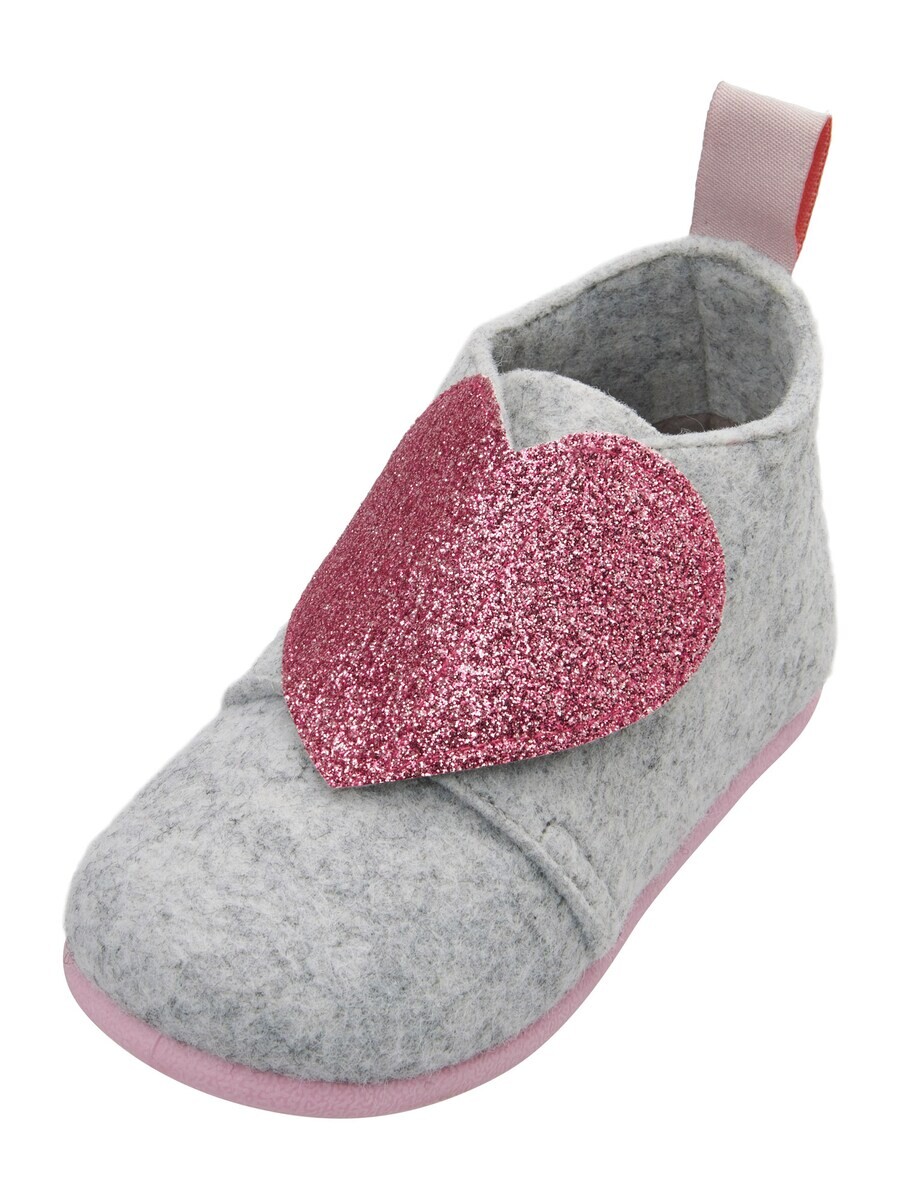 

Тапочки PLAYSHOES Slippers Herz, серый