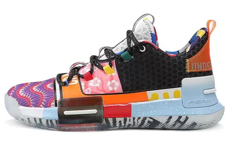 

PEAK Мужские противоскользящие износостойкие баскетбольные кроссовки низкие Flash розовые голубые