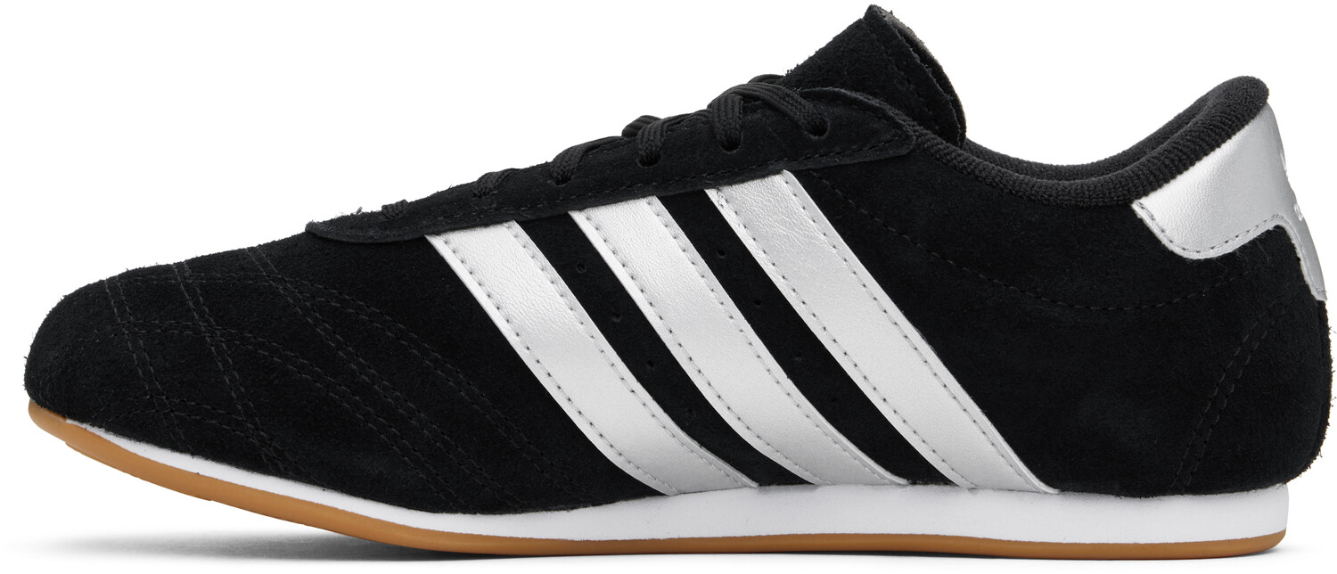 Черные кружевные кроссовки для тхэквондо Adidas Originals, Core black/Silver metallic/Cloud white — фото 3