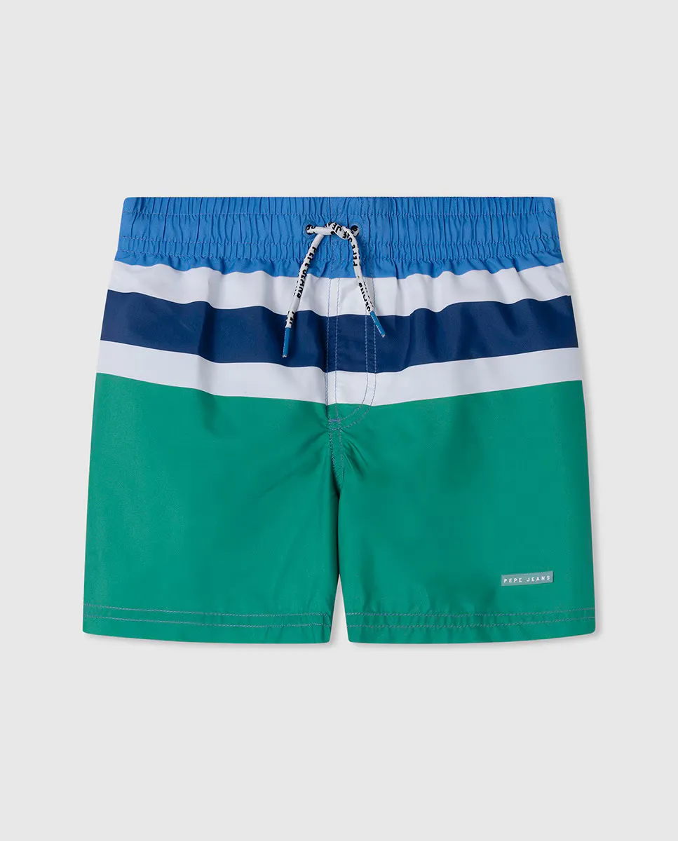 

Купальник для мальчиков Колор блок Pepe Jeans, зеленый