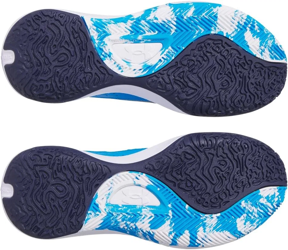 Мужские баскетбольные кроссовки Under Armour UA Lockdown 7 Low, Midnight Navy Electric Blue White — фото 3