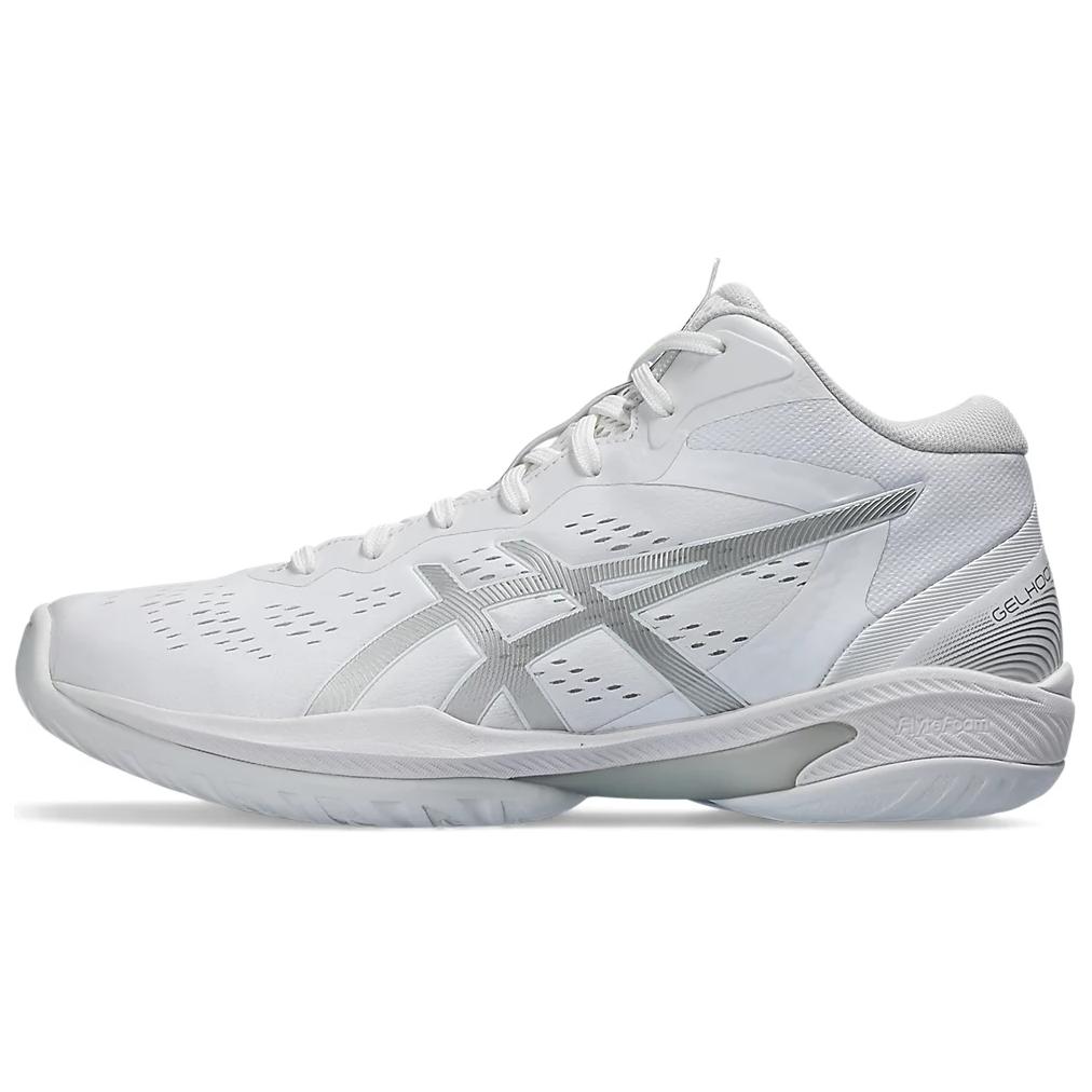

ASICS Gelhoop V16 устойчивые к истиранию баскетбольные кроссовки мид-топ unisex white