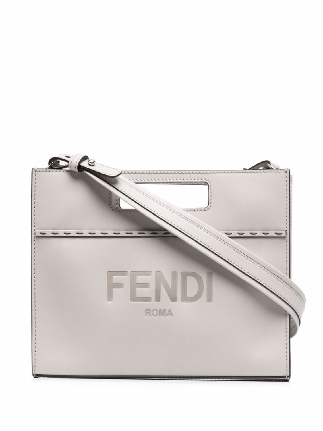 

FENDI сумка-тоут с логотипом, серый