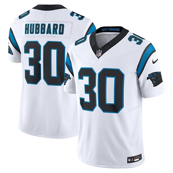

Мужская футболка Chuba Hubbard White Carolina Panthers Vapor FUSE Limited Nike