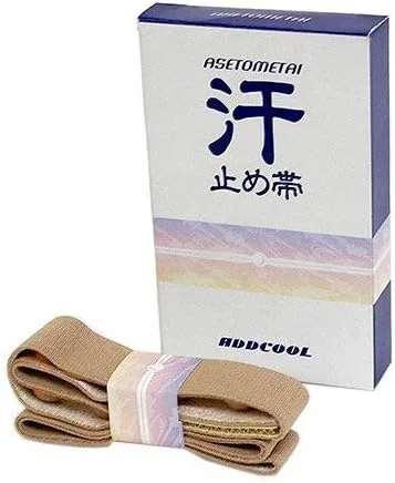 Повязка для пота Sweat Guard Band, набор 2 шт, 75x2x0.1 см, цвет кожи