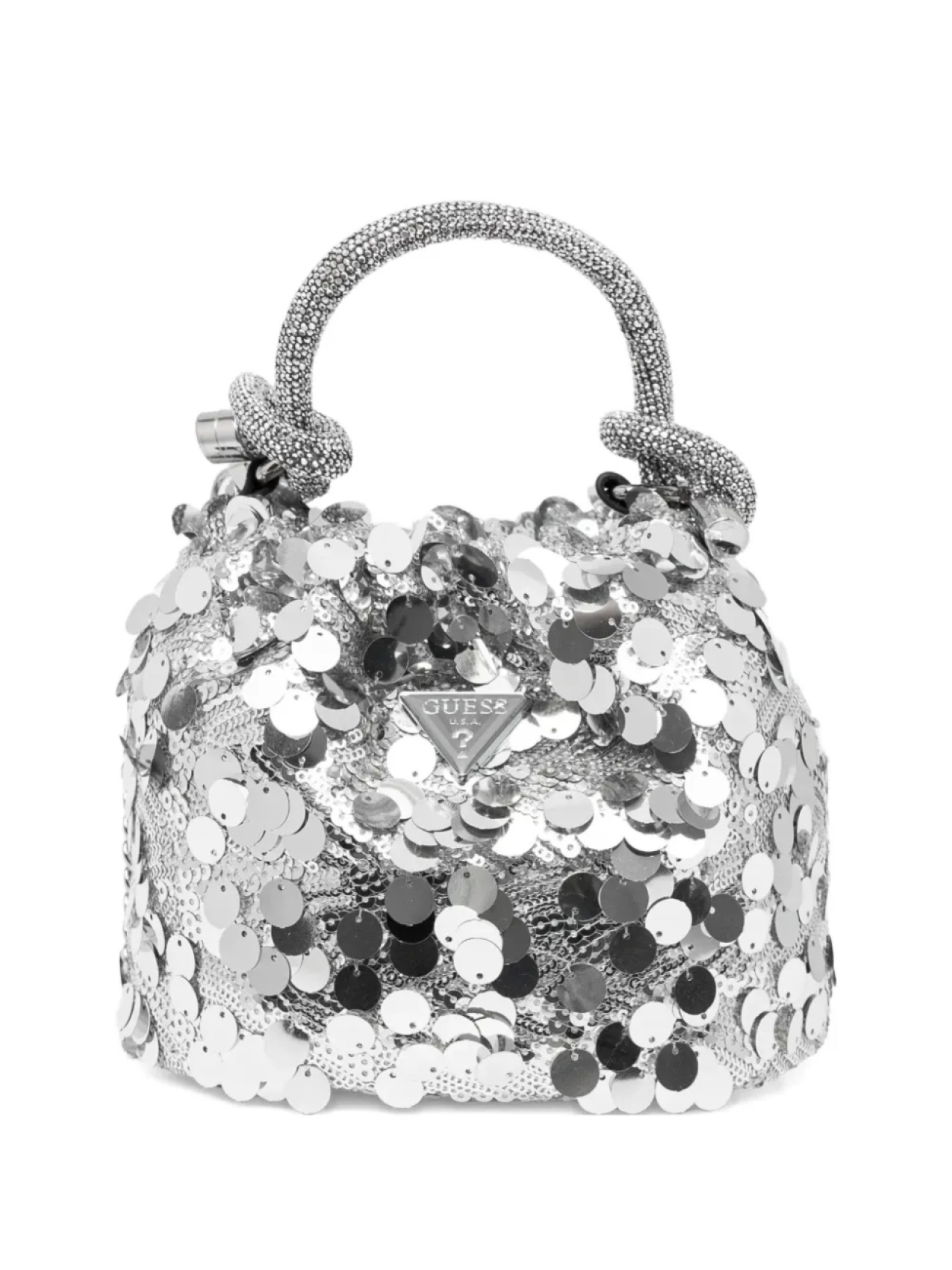 

Мини-сумка, украшенная пайетками GUESS USA, серебряный