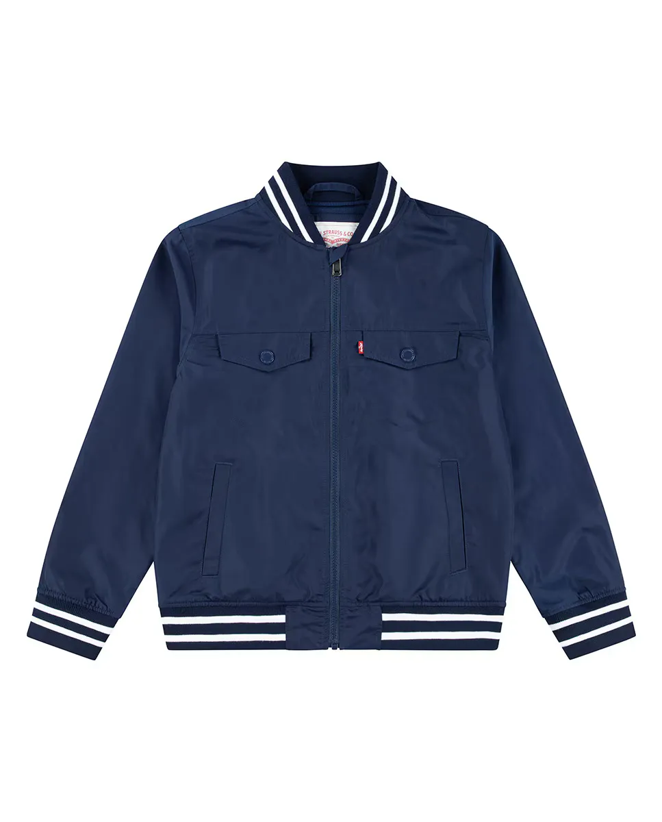 

Бомбер Levi's с блестящей сетчатой подкладкой для мальчиков, синий