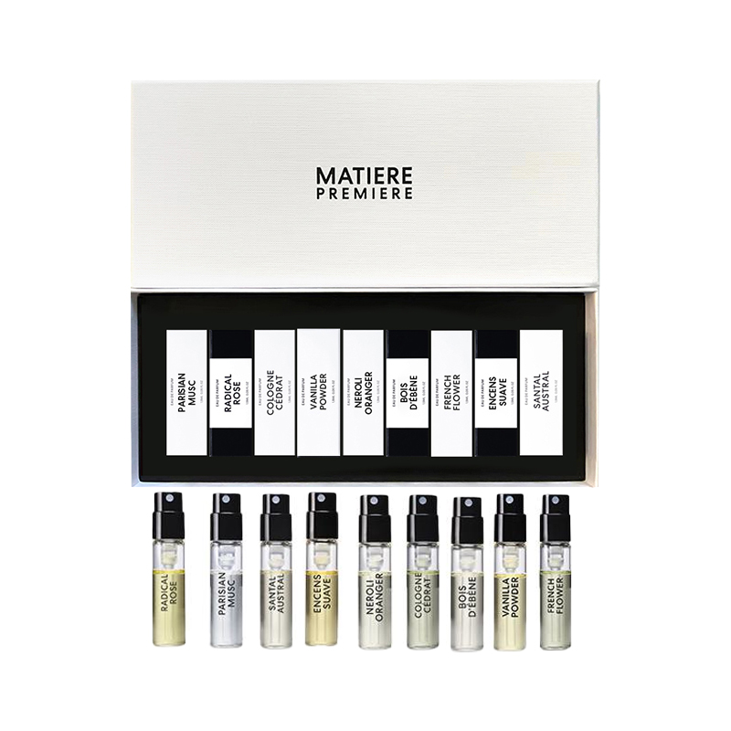 

Набор парфюмерных проб saffron pepper berry, 1,5 мл*9 флаконов MATIERE PREMIERE