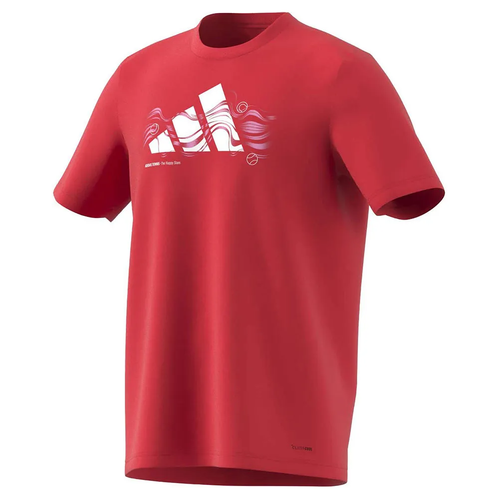 

Футболка с коротким рукавом adidas Logo Heat Graphic, красный