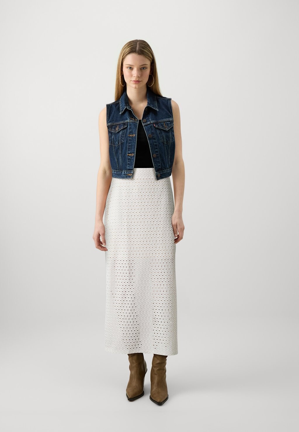 

Юбка-карандаш Onlmadeline Midi Skirt ONLY, кремовый